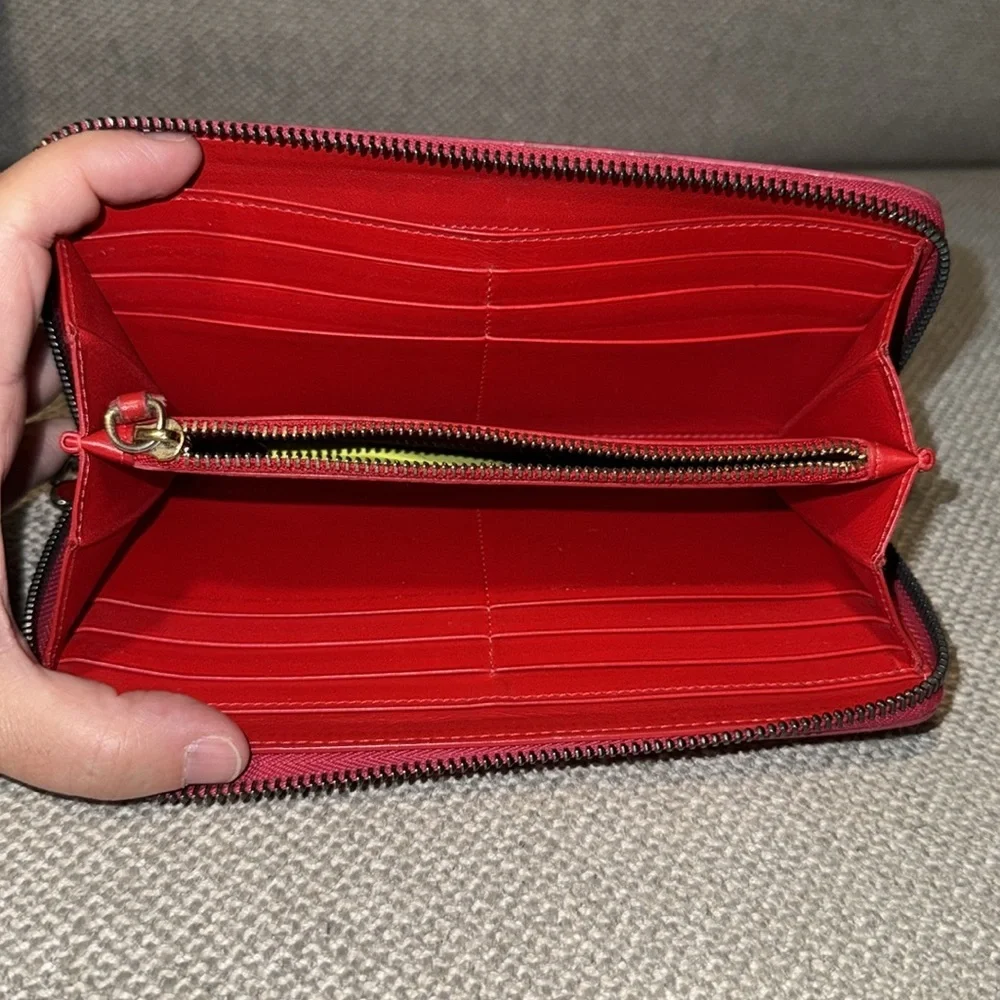 Christian Louboutin Authentic Pink Studded Women's Wallet